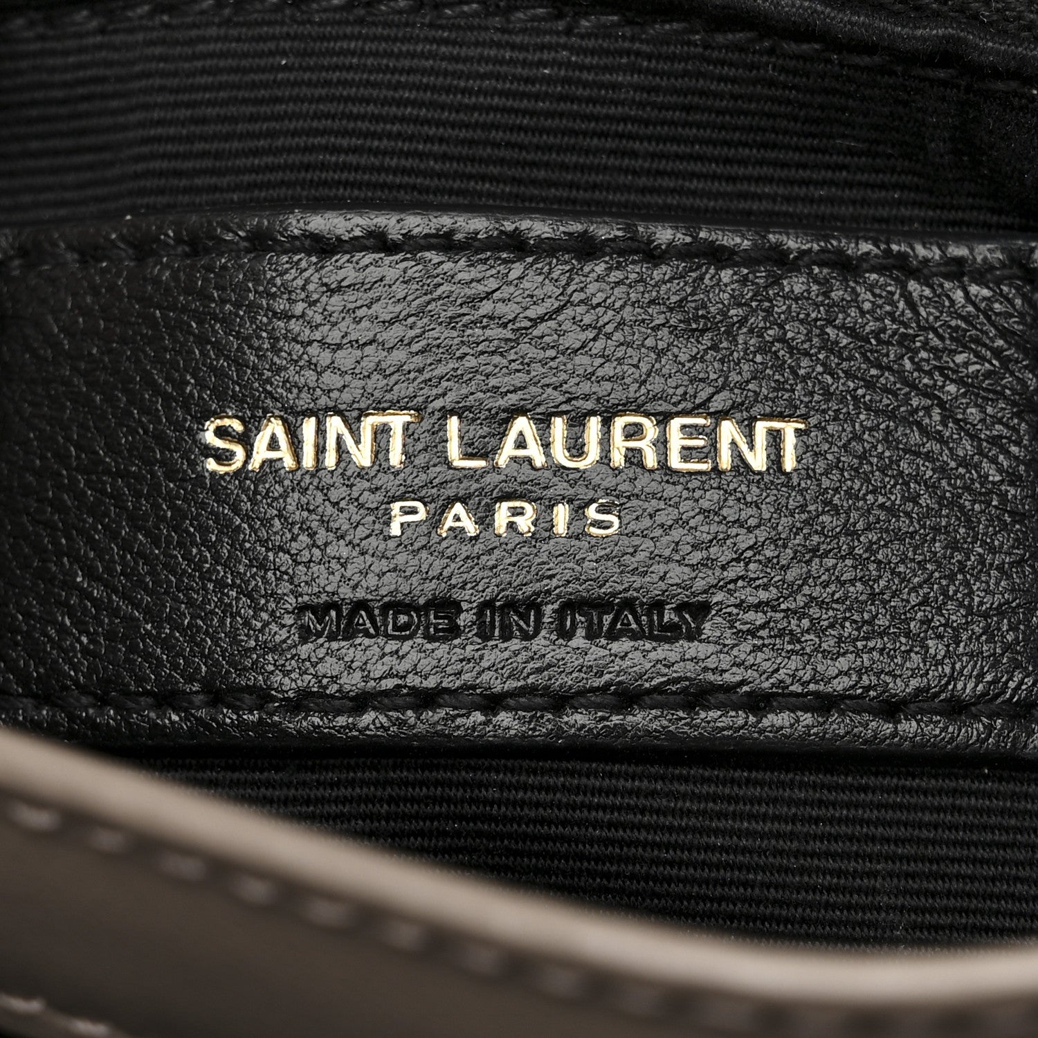 Saint Laurent Calfskin Y Quilted Monogram Toy Loulou Crossbody Bag Greyish Brown 8 of 12