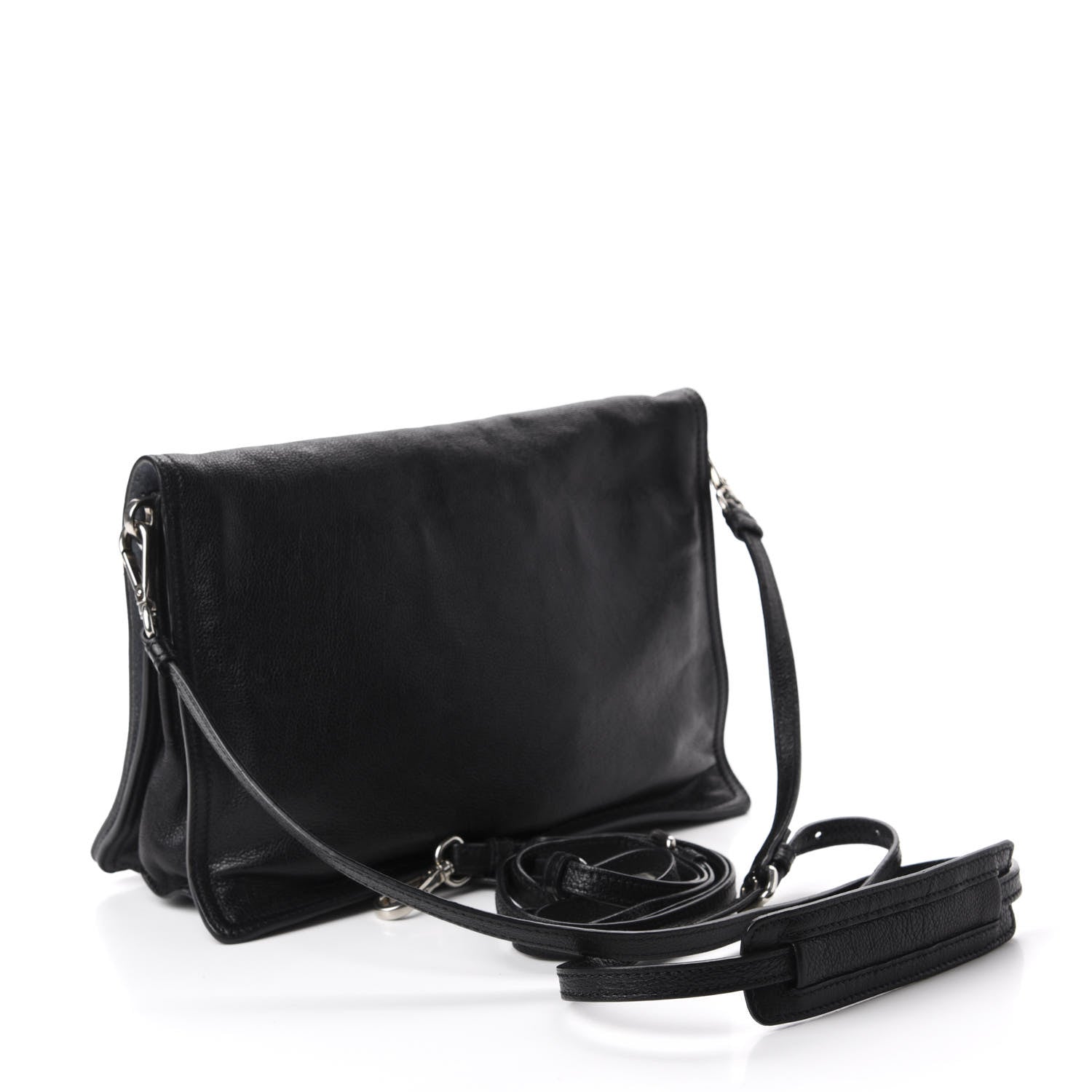Prada Glace Calf Etiquette Flap Black Astrale 3 of 10