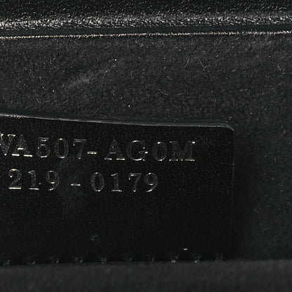 Fendi Recycled Fabric Jacquard Vitello Astro FF 1974 Mini Baguette Trunk Asfalto Black 7 of 9