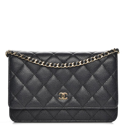 Chanel Caviar Quilted Wallet On Chain WOC Black 1 of 9