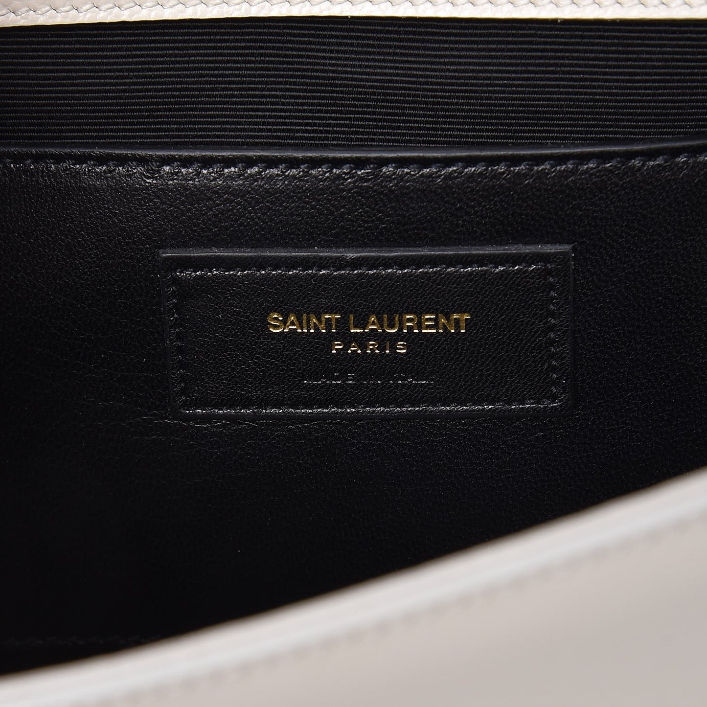 Grain De Poudre Classic Monogram Cassandre Clutch Dove White