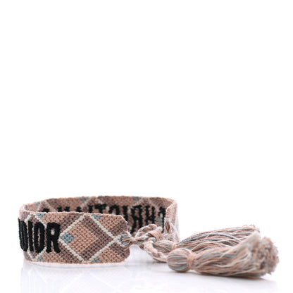 Christian Dior Woven Cotton J'Adior Friendship Bracelet Blue Nude 3 of 4