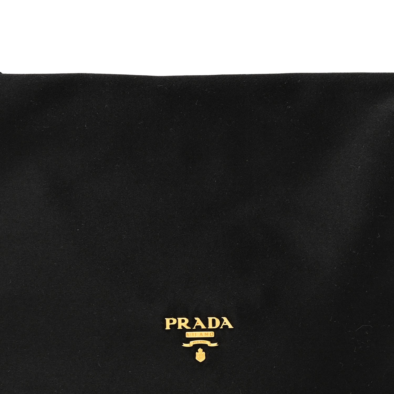 Prada Satin Pochette Bag Black 7 of 9