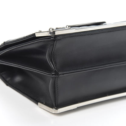 Prada Soft Calfskin Impunture Diagramme Cahier Bag Black 5 of 8
