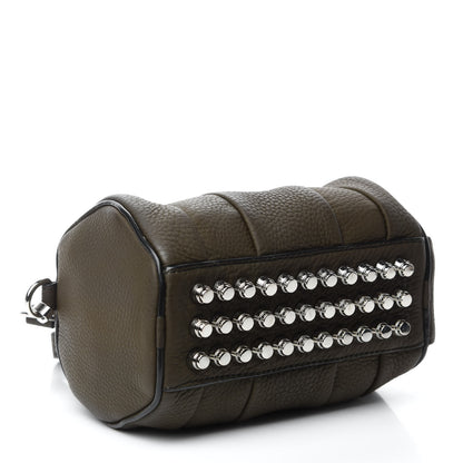 Alexander Wang Pebbled Calfskin Mini Rockie Matte Khaki Green Rhodium Hardware 4 of 9