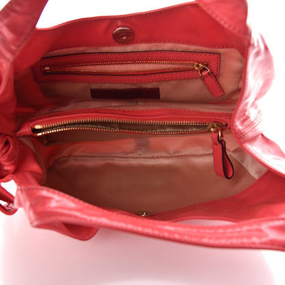 Valentino Garavani Patent Lacca Nuage Bow Hobo Pink 5 of 9