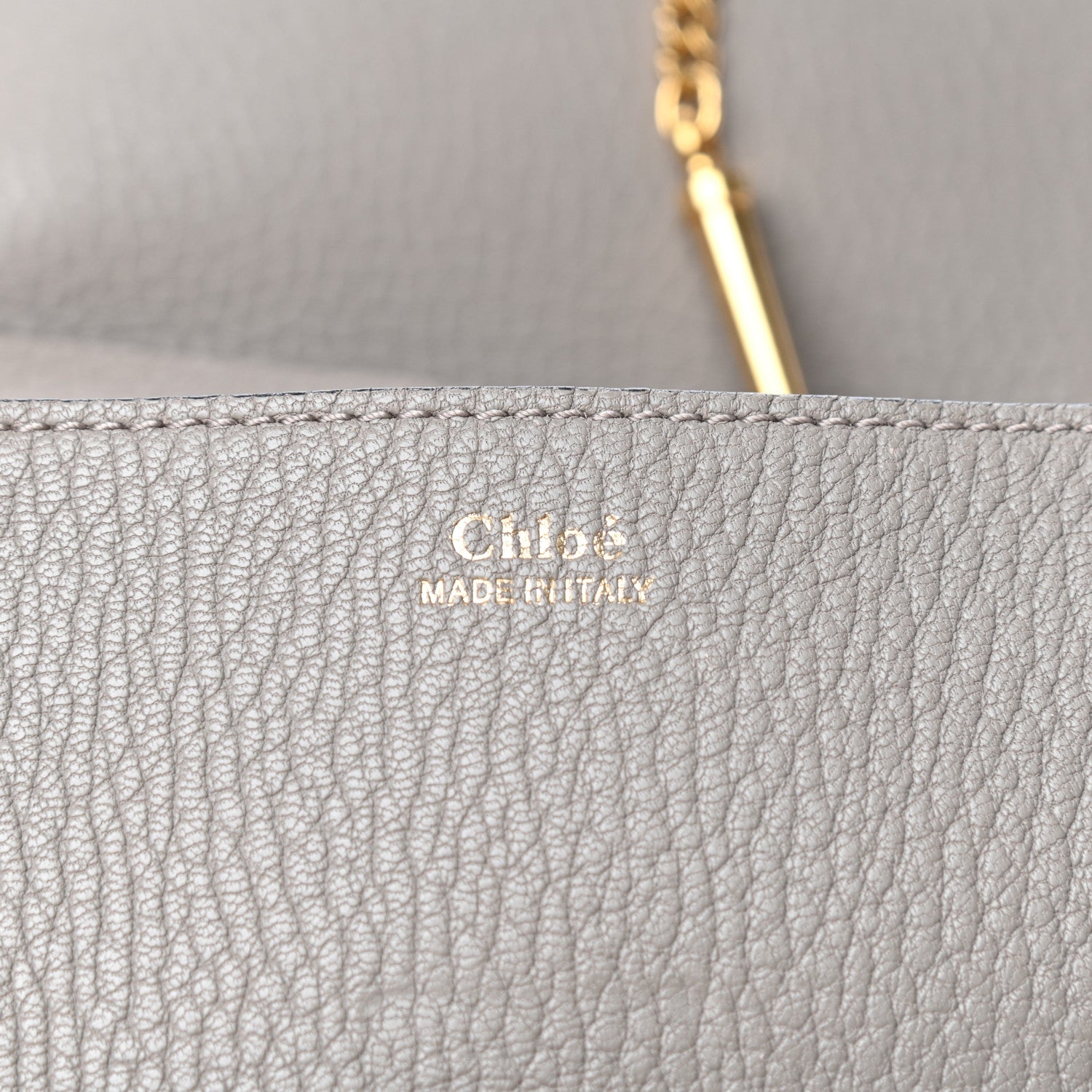 Chloe Grained Lambskin Drew Shoulder Bag Motty Grey 6 of 9