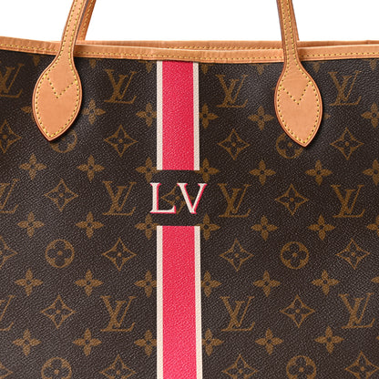 Louis Vuitton Monogram My LV Heritage Neverfull MM Fuchsia White 8 of 10