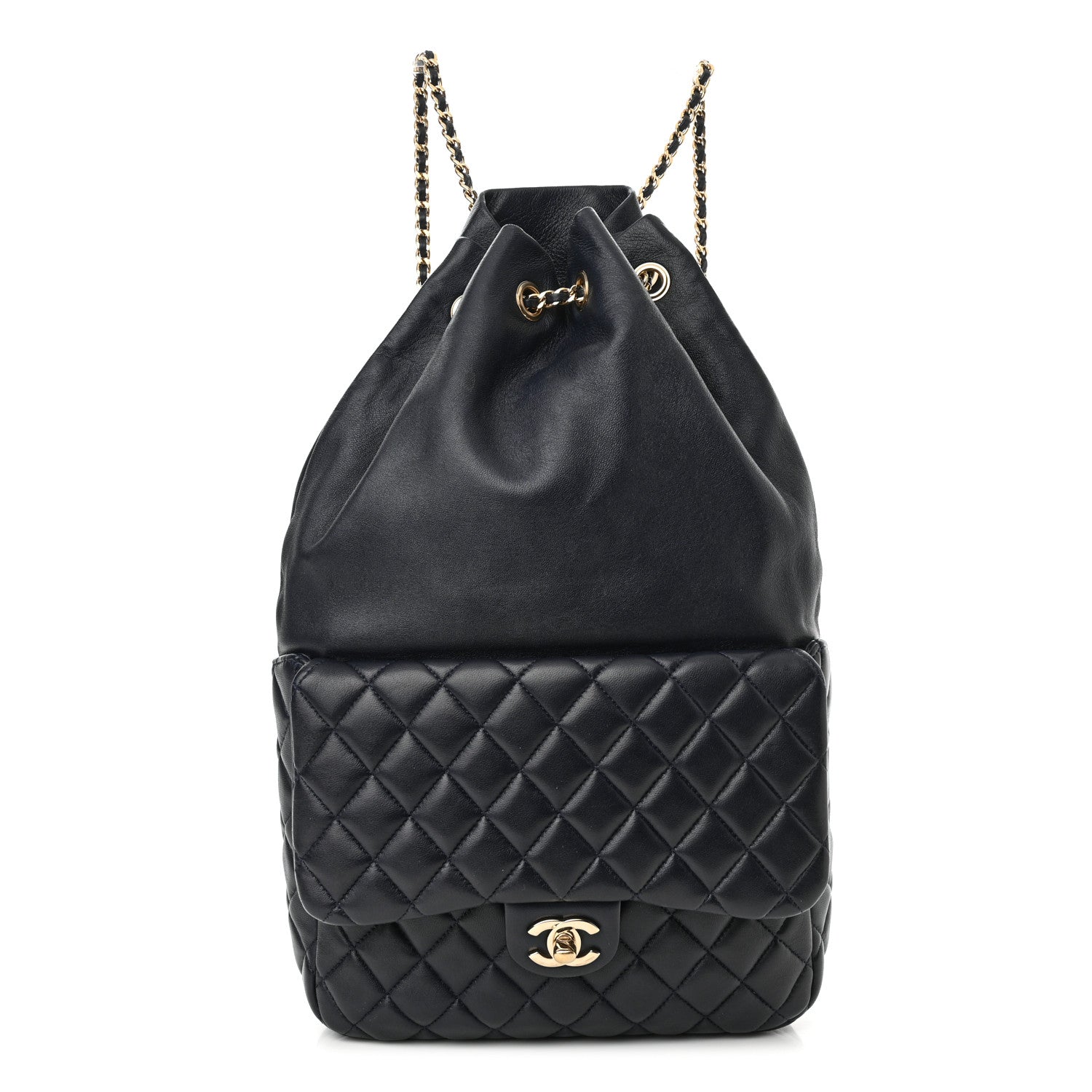 Chanel Lambskin Quilted Large In Seoul Backpack Navy 1 of 11