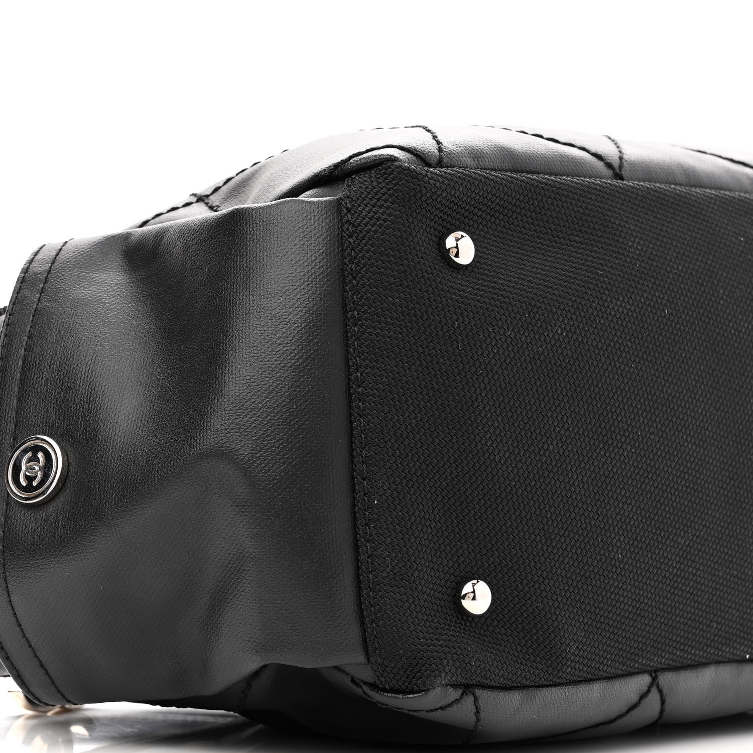 Chanel Coated Canvas Paris Biarritz Hobo Black 9 of 12