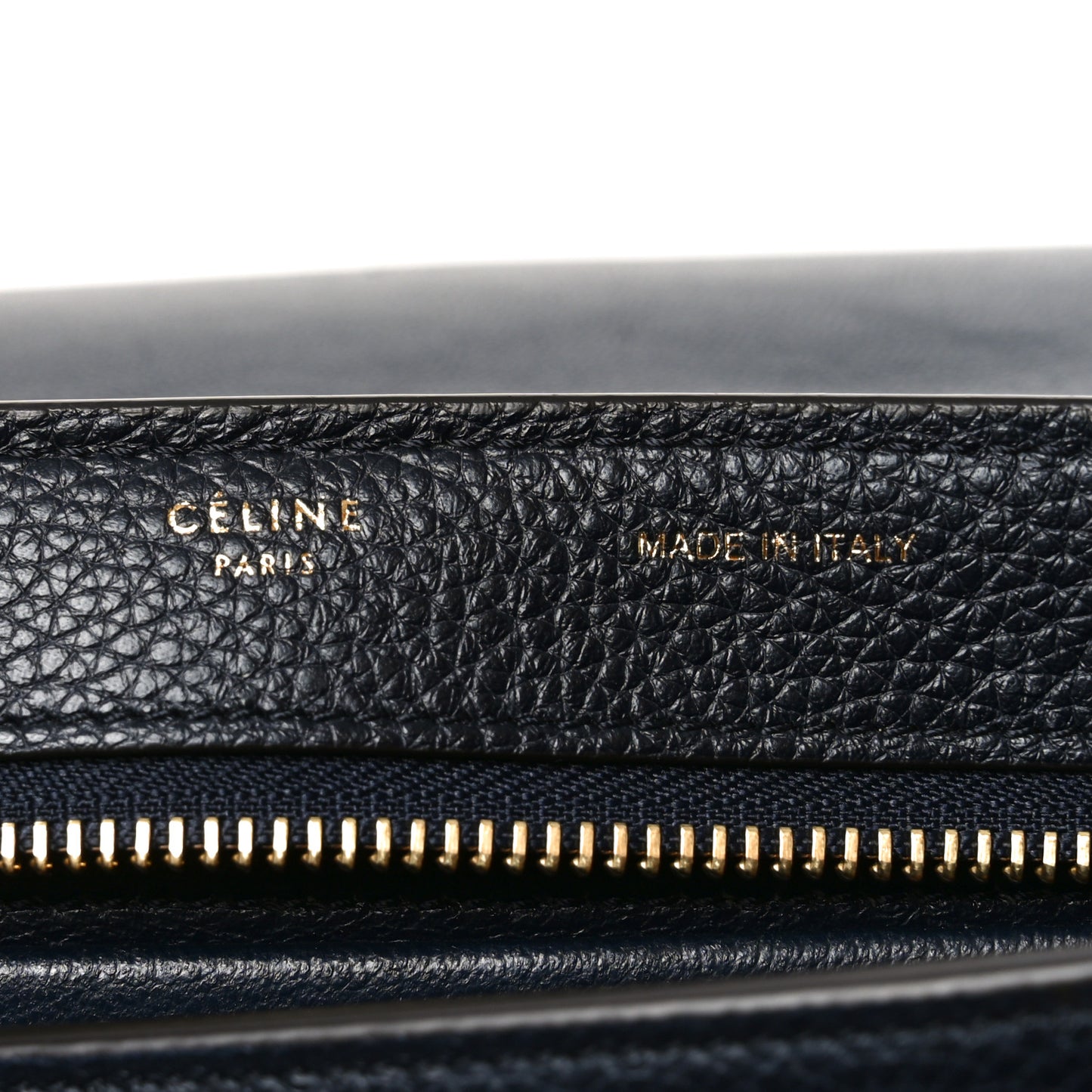 Drummed Calfskin Suede Small Trapeze Midnight