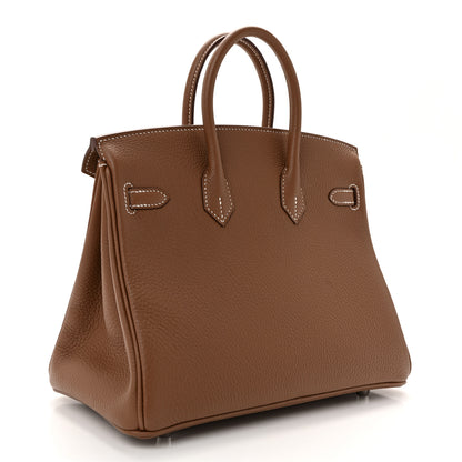 Hermes Togo Birkin 25 Gold 3 of 11