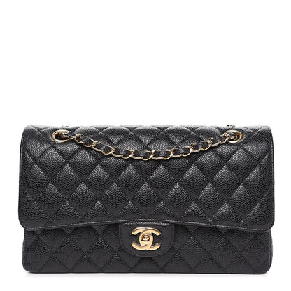 Chanel Caviar Quilted Medium Double Flap Black 1 of 9