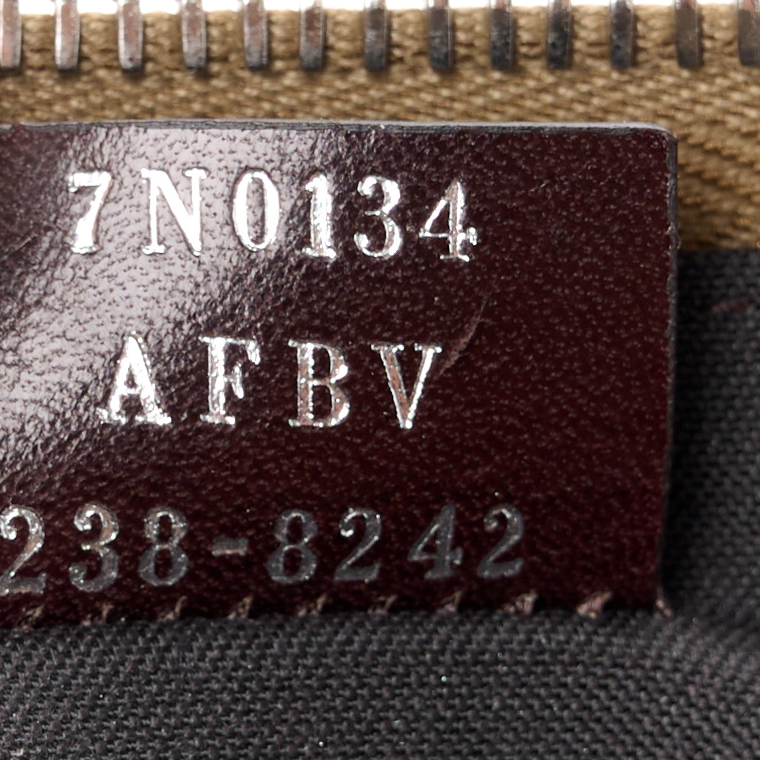 Fendi Vitello King Jacquard FF 1974 Medium Flat Pouch Tobacco Moro Sand 7 of 9