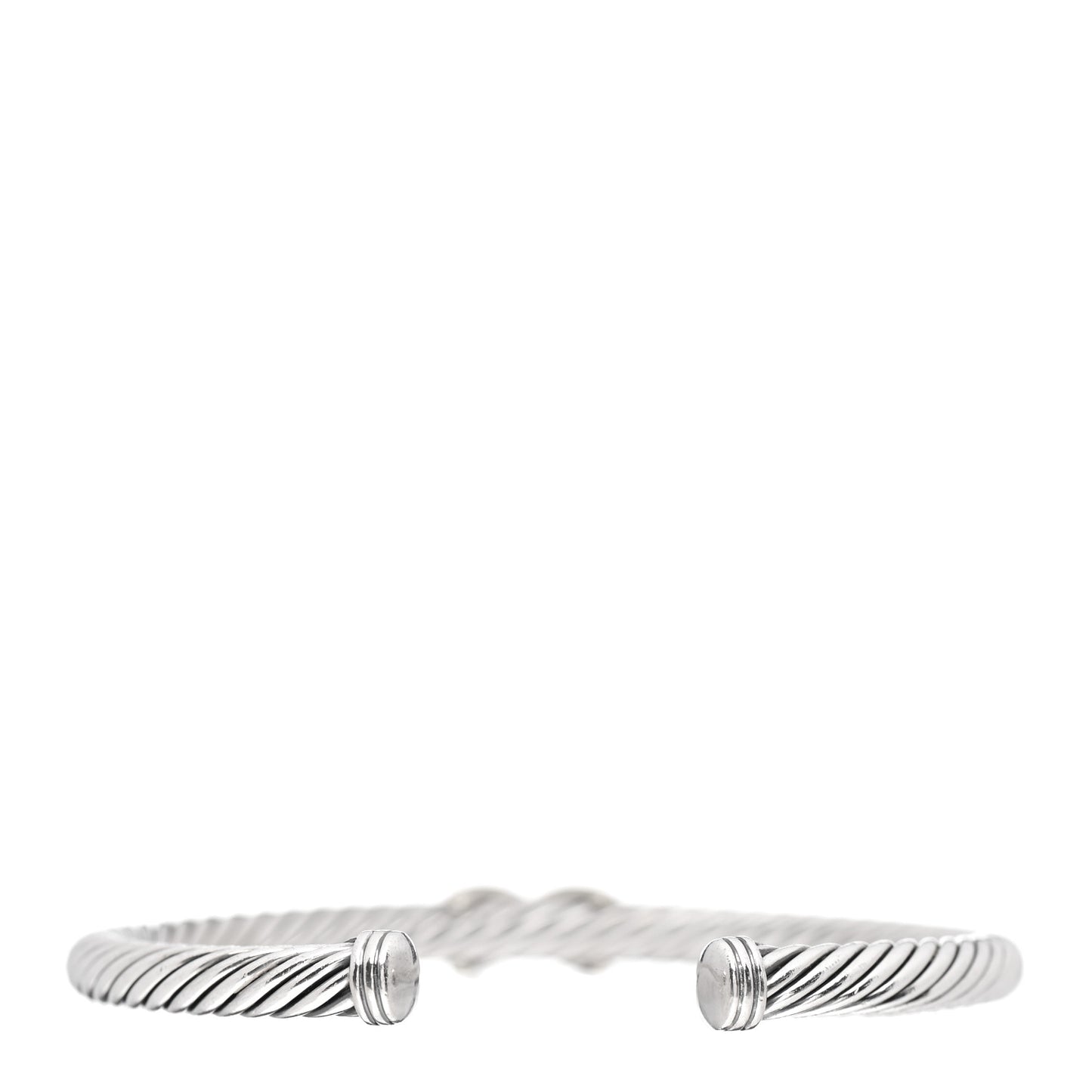 Sterling Silver 14K Yellow Gold 5mm X Station Cable Bracelet