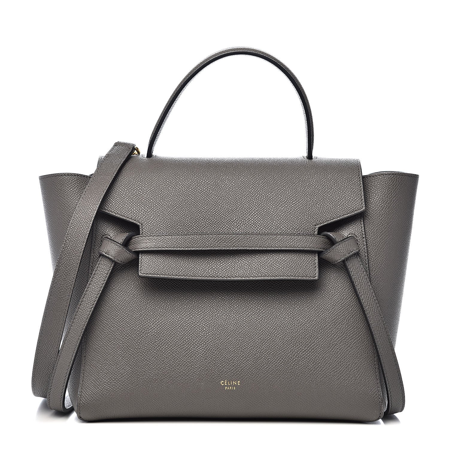 Celine Grained Calfskin Micro Belt Bag Grey 1 of 10