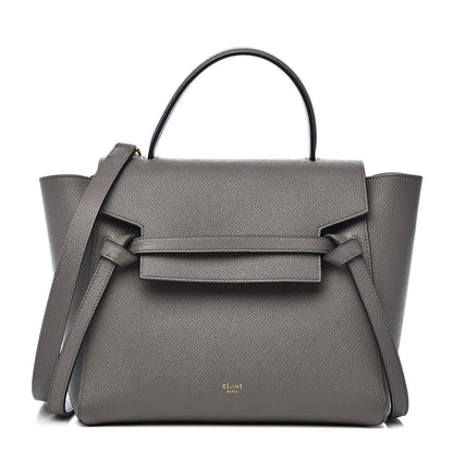Celine Grained Calfskin Micro Belt Bag Grey 1 of 10