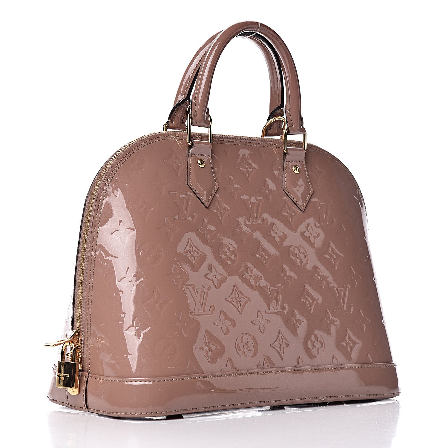 Louis Vuitton Vernis Alma PM Taupe Glace 3 of 11