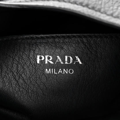 Prada Vitello Corsica Pocket Hobo Bag Black 6 of 13