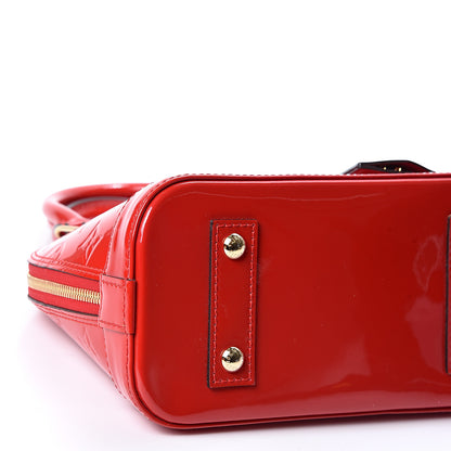 Louis Vuitton Vernis Alma BB Cherry 8 of 10