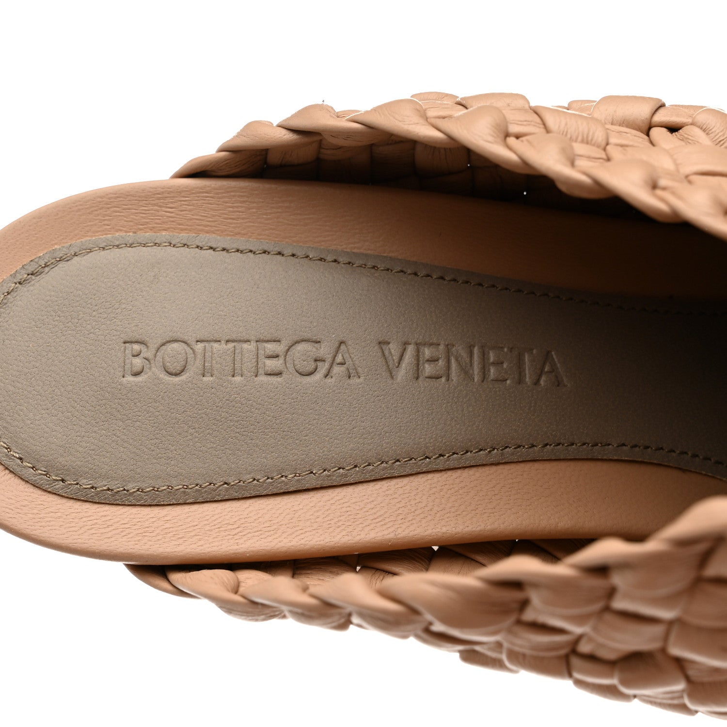Bottega Veneta Nappa Intrecciato Almond Mules 37.5 Beige 7 of 7