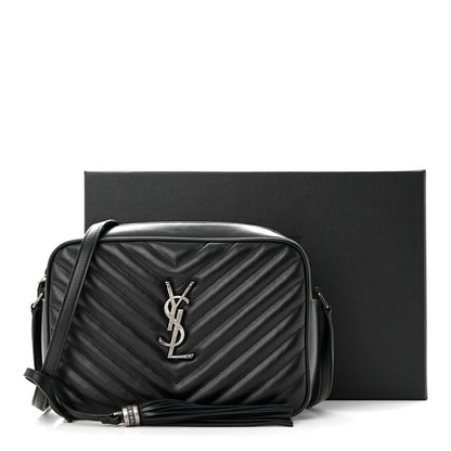 Saint Laurent Calfskin Matelasse Monogram Lou Camera Bag Black 12 of 12