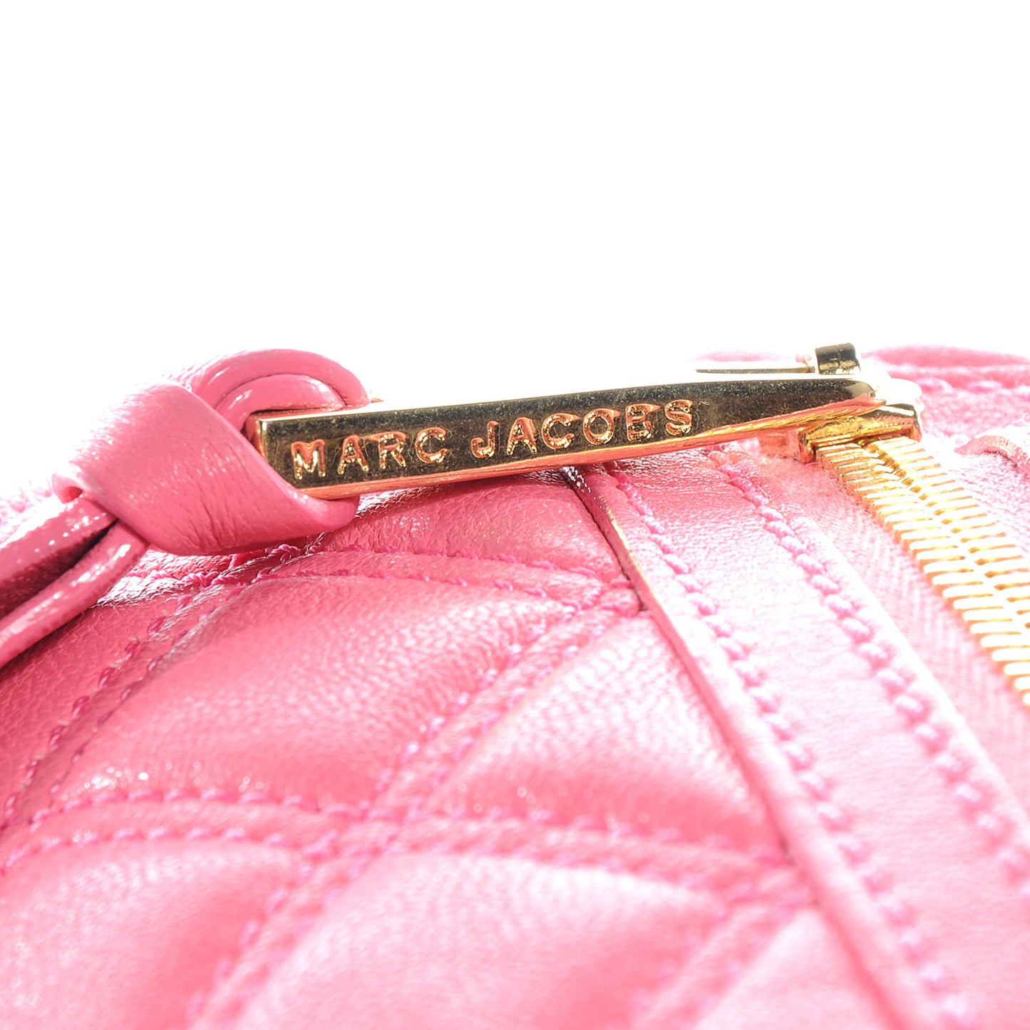Leather Quilted Little Stam Bubble Pink
