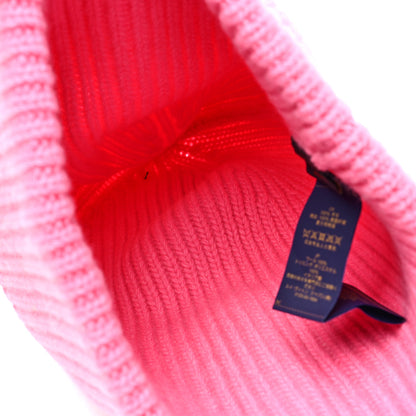Louis Vuitton Wool Monogram LV Headline Beanie Hat Pink 4 of 5
