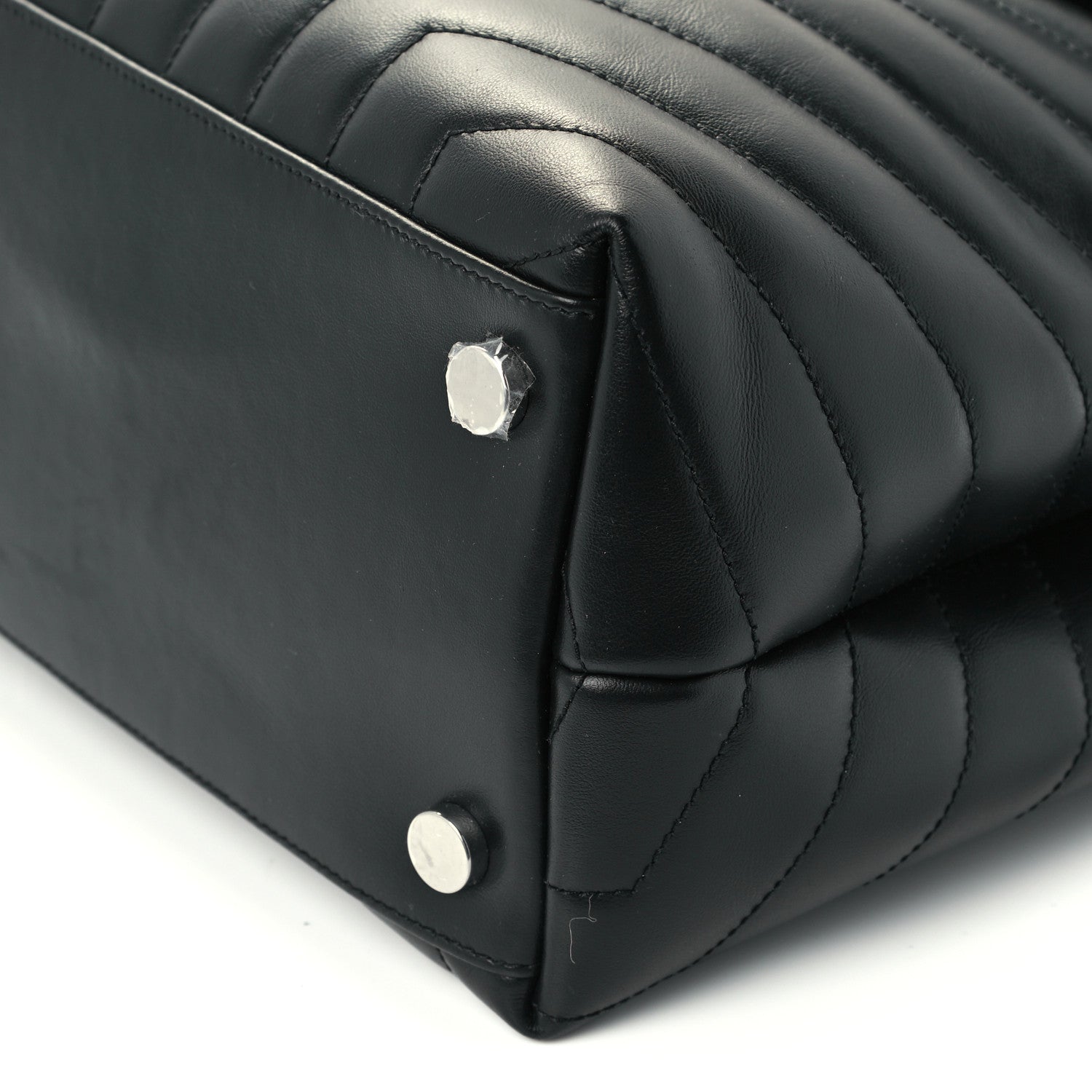 Saint Laurent Calfskin Y Quilted Monogram Large Loulou Chain Satchel Black 11 of 11
