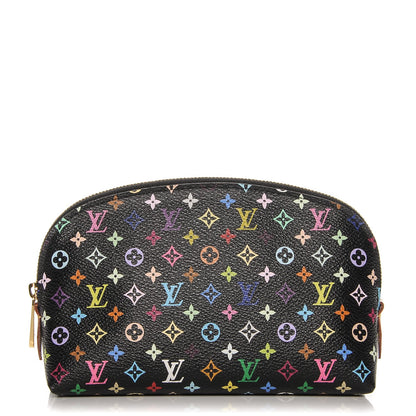 Louis Vuitton Monogram Multicolor Cosmetic Pouch Black Grenade 1 of 6