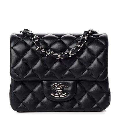 Chanel Lambskin Quilted Mini Square Flap Black 1 of 10