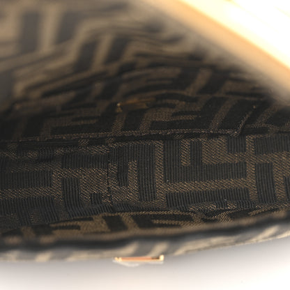 Fendi Fabric Jacquard FF 1974 Mini Baguette Tobacco Moro Black 5 of 11