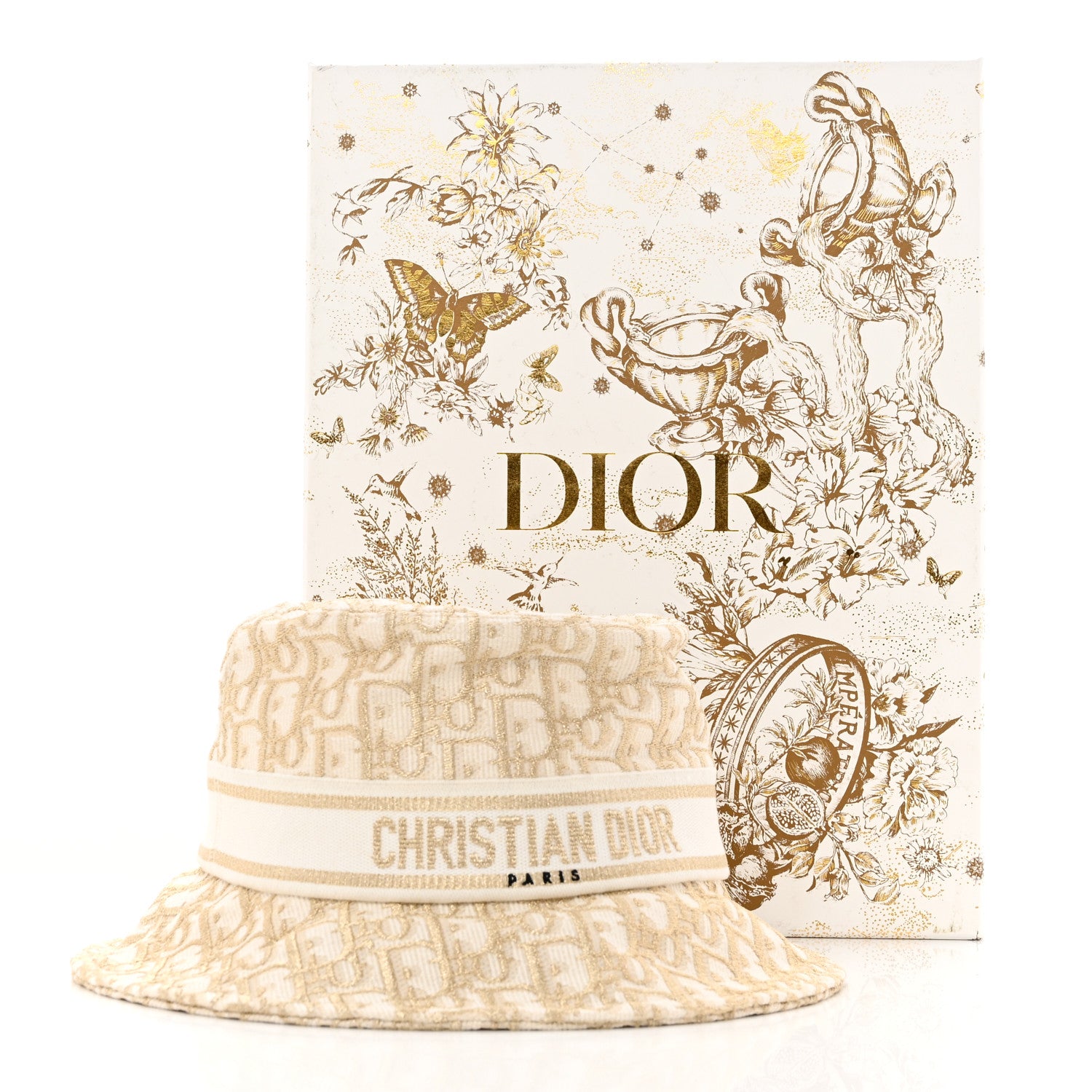 Christian Dior Oblique Bucket Hat 56 Beige 9 of 9