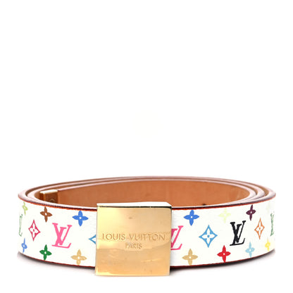 Louis Vuitton Monogram Multicolor Ceinture Belt 90 36 White 1 of 6