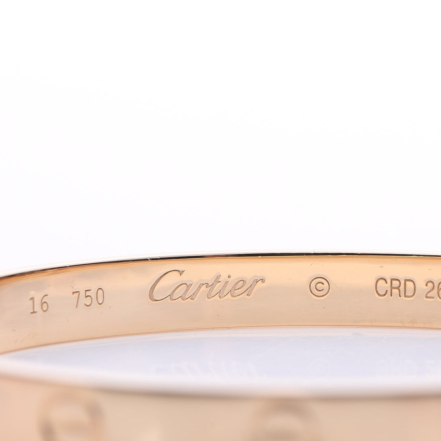 18K Yellow Gold LOVE Bracelet 16