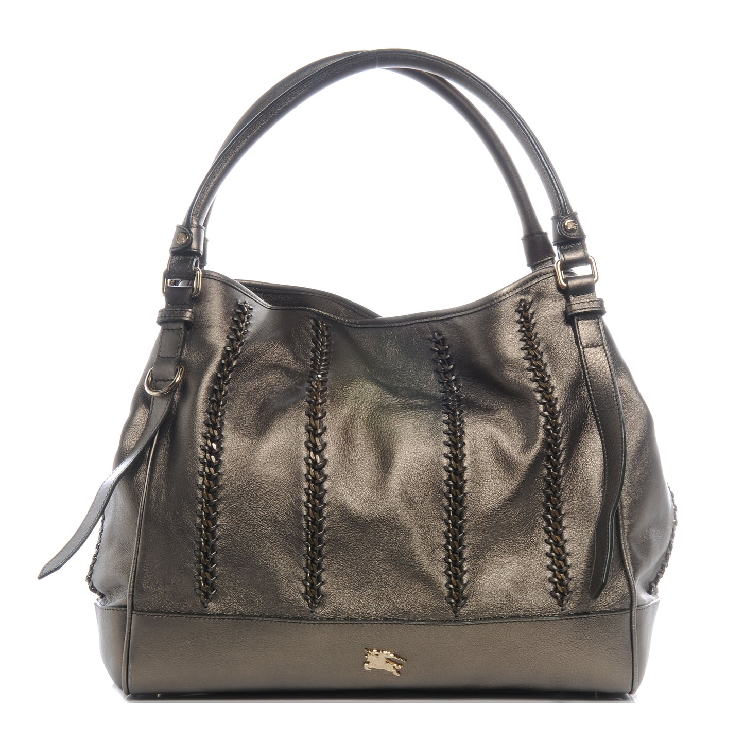 Leather Lawrence Metallic Olive