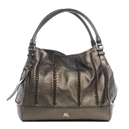 Burberry Leather Lawrence Metallic Olive 1 of 8