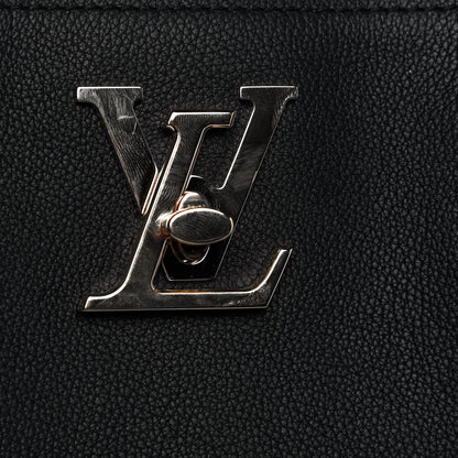 Louis Vuitton Grained Calfskin Lockme Shopper Black 9 of 9