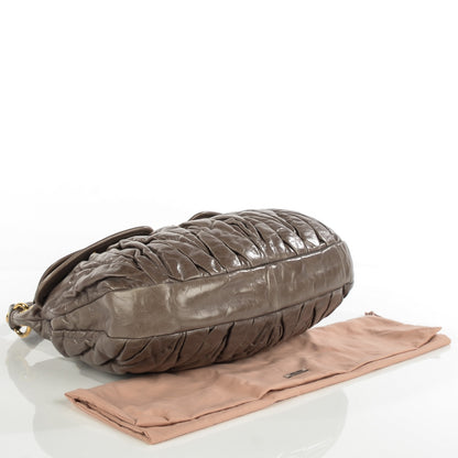 Miu Miu Nappa Matelasse Coffer Hobo Fumo 5 of 9