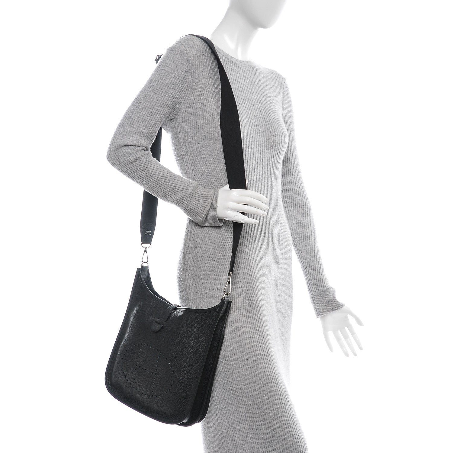 Hermes Taurillon Clemence Evelyne III PM Black 2 of 7