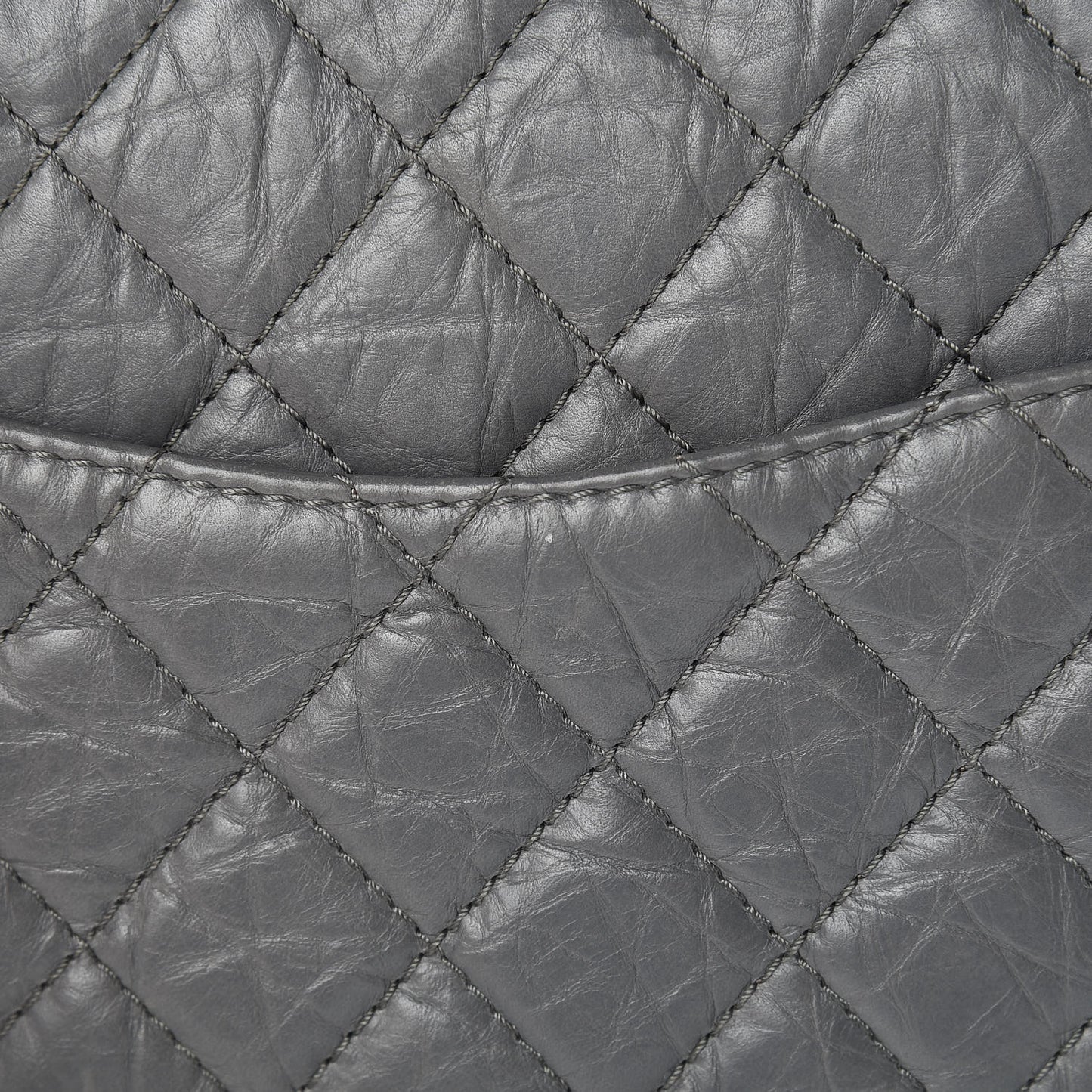 Aged Calfskin Quilted 2.55 Reissue 226 Flap Grey