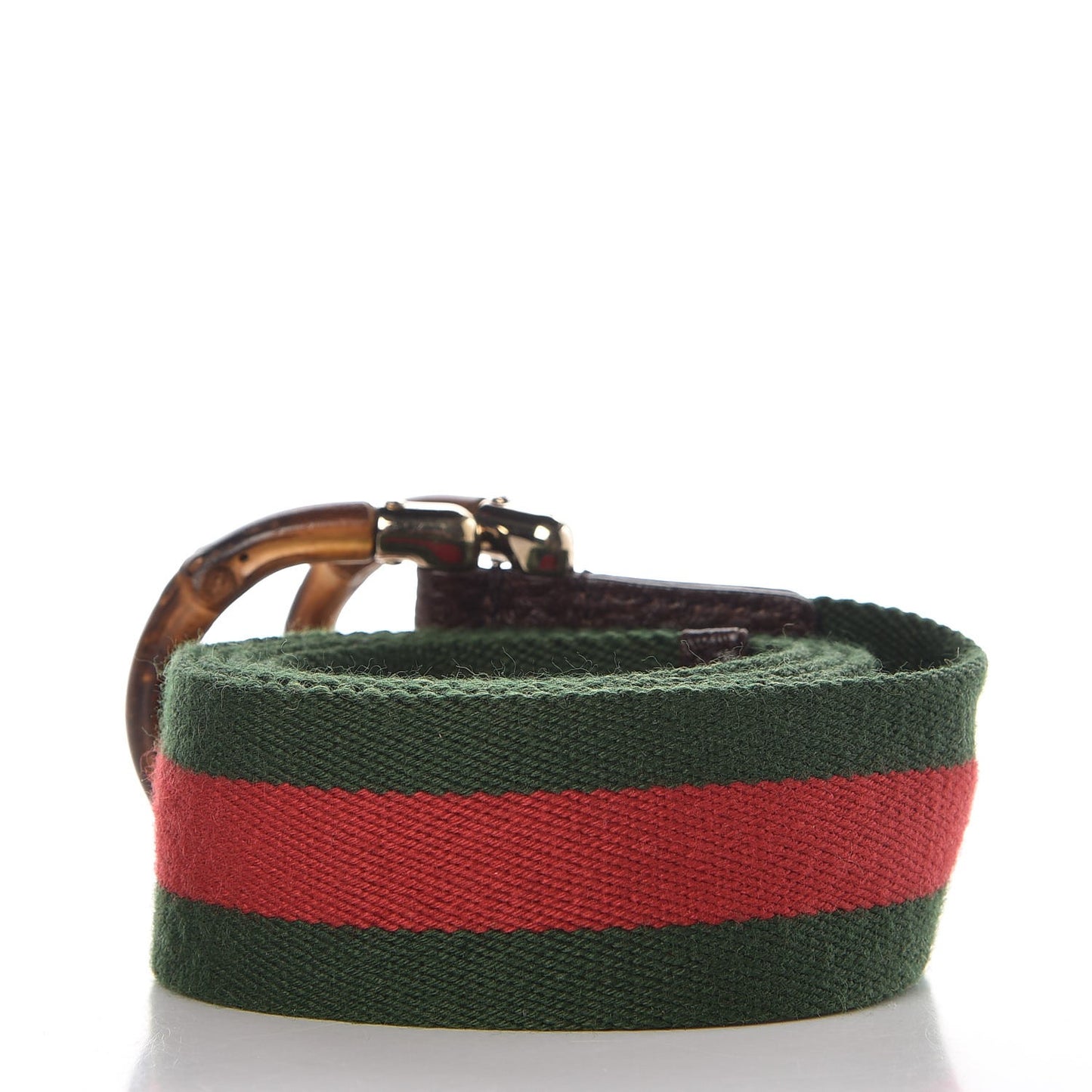 Canvas Web Bamboo D Ring Belt 85 34 Red Green