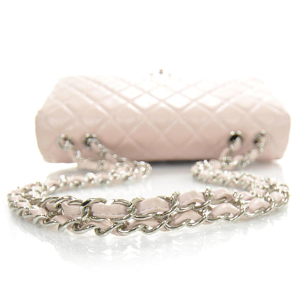 Chanel Lambskin Quilted Jumbo Flap Light Pink SHW 6 of 12