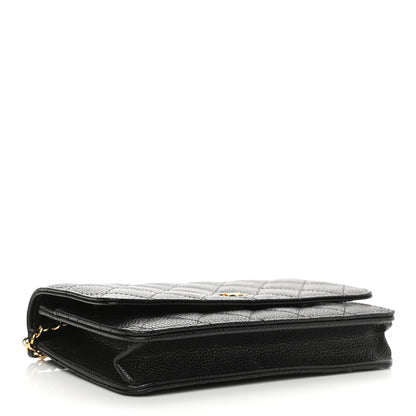 Chanel Caviar Quilted Wallet On Chain WOC Black 4 of 11