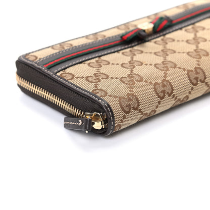 Gucci Monogram Princy Zip Around Wallet Dark Brown 7 of 8