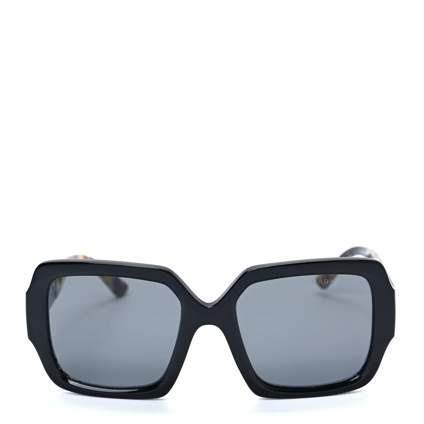 Oversized Monochrome Sunglasses SPR 21X Black Tortoise