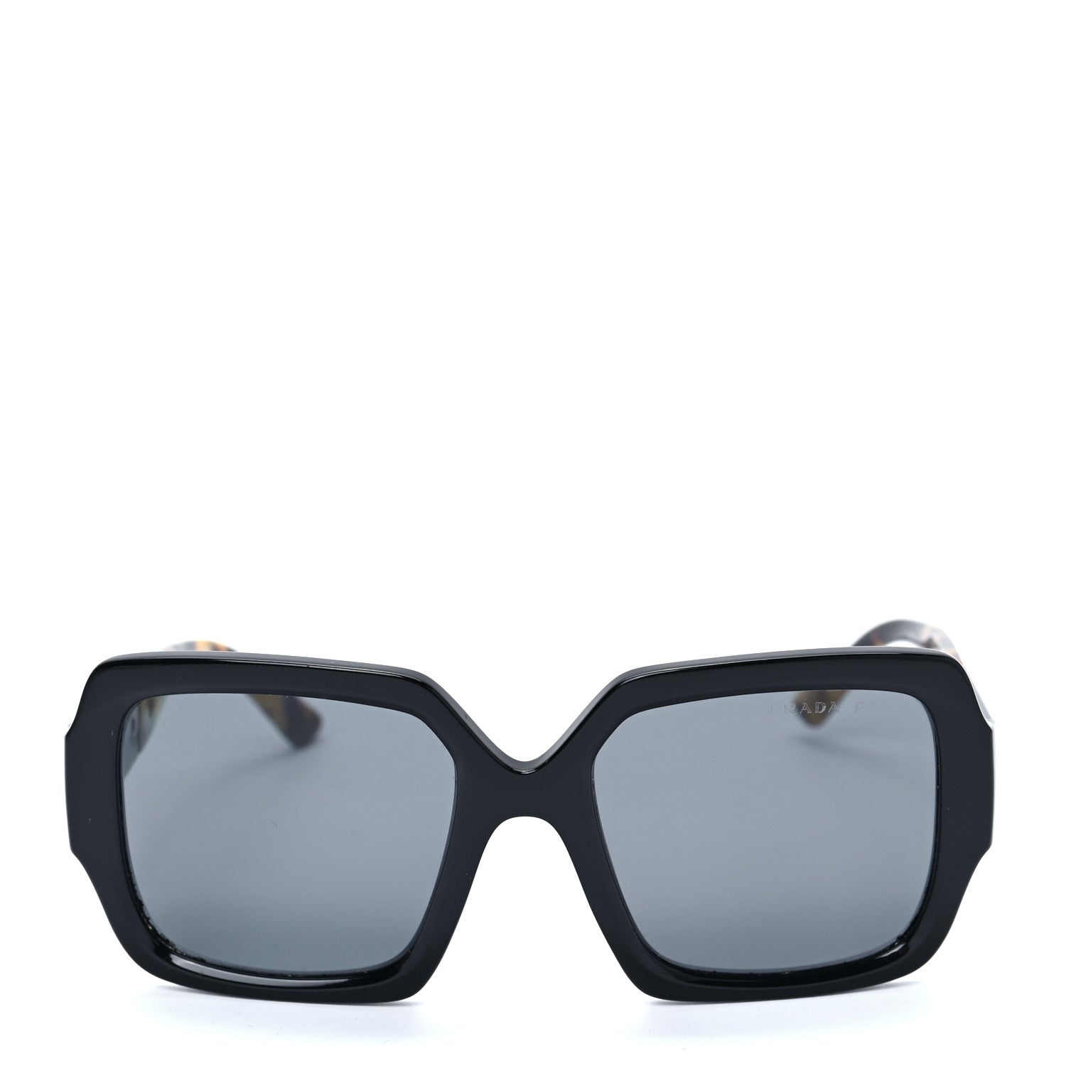 Prada Oversized Monochrome Sunglasses SPR 21X Black Tortoise 4 of 14
