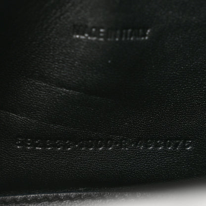 Balenciaga Shiny Calfskin Crocodile Embossed Hourglass Top Handle Bag XS Black 7 of 12