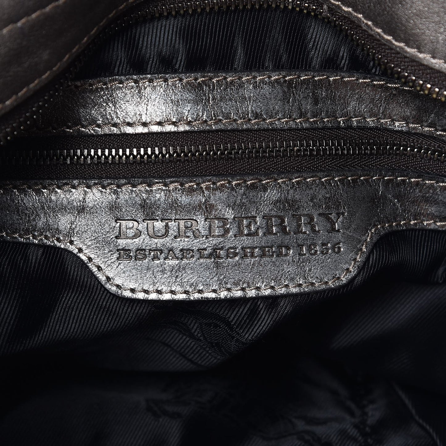 Calfskin Metallic Studded Hobo Bag Silver