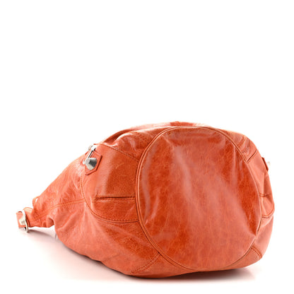Balenciaga Agneau Giant 21 Silver Hardware Pompon Mandarine 5 of 11